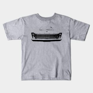 Ford Galaxie 1960s American classic car monoblock black Kids T-Shirt